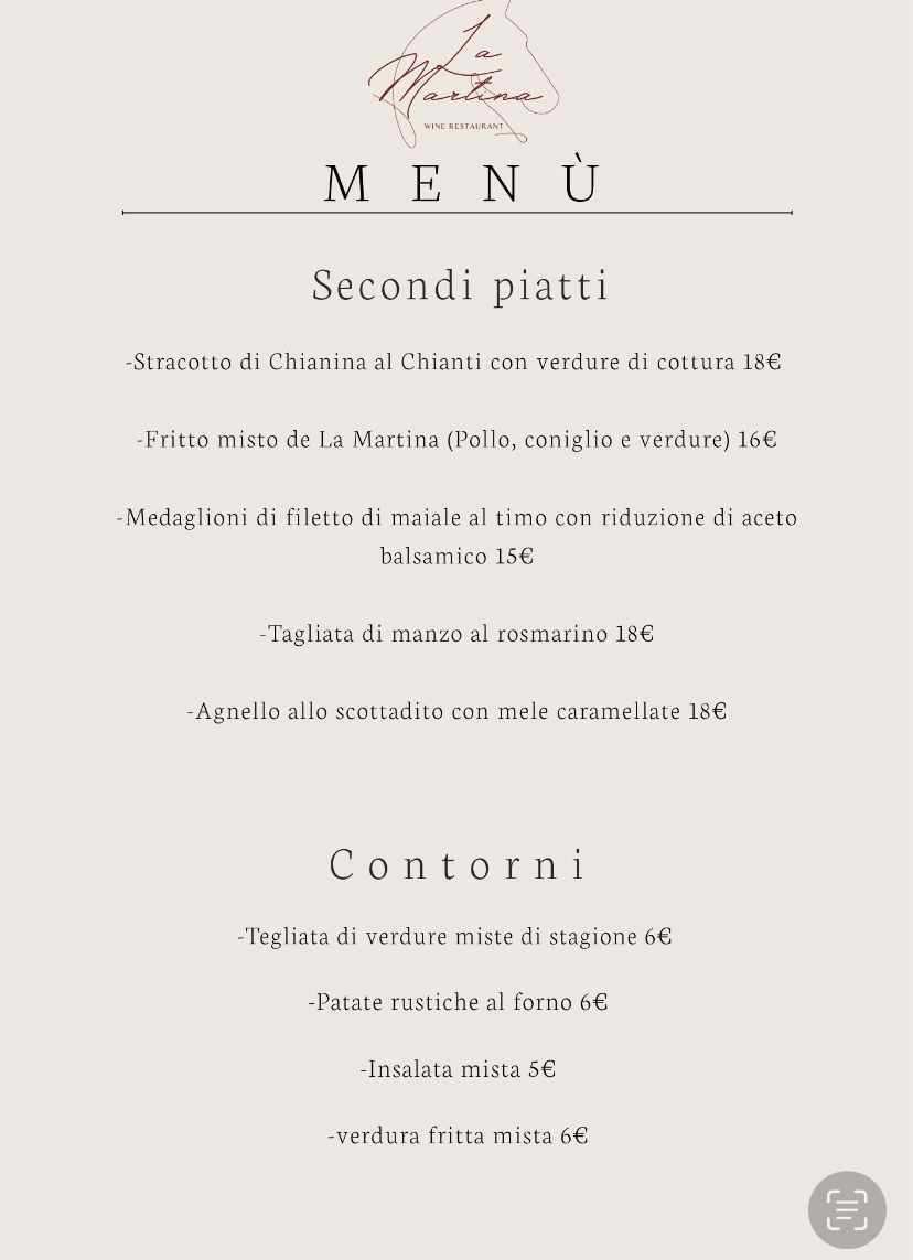 Ristorante La Martina Photo Menu 2
