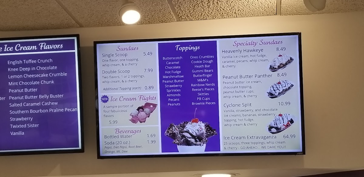Over the Top Ice Cream Photo Menu 3