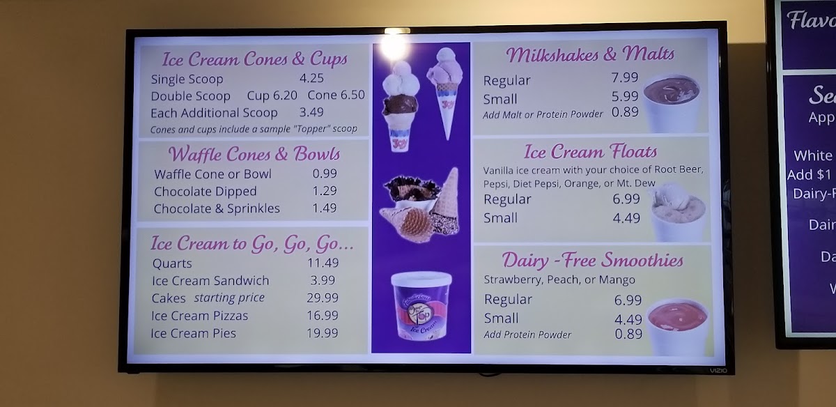 Over the Top Ice Cream Photo Menu 6