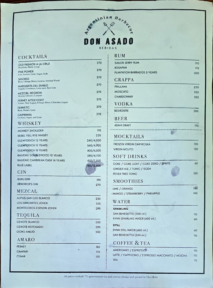 Don Asado Photo Menu 1
