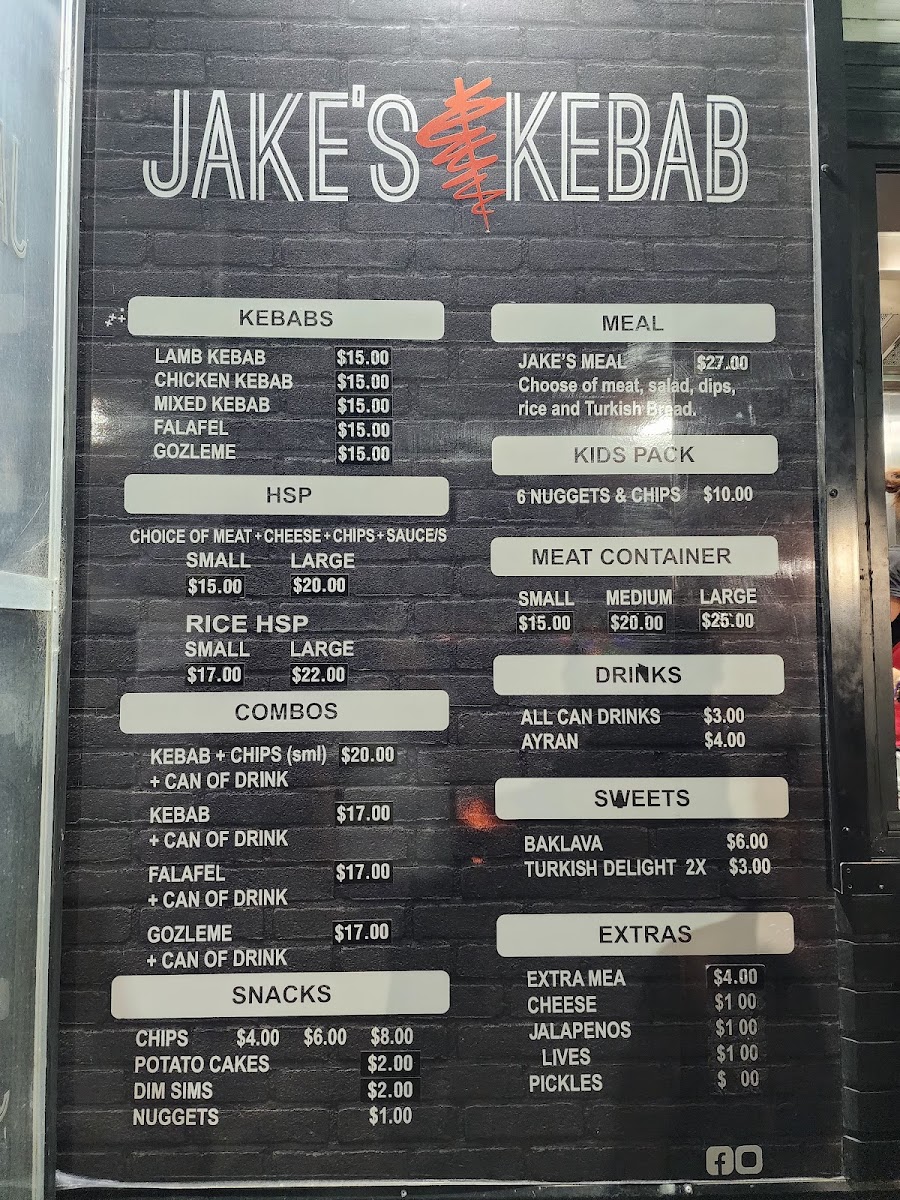 Jake's Kebab Photo Menu 2