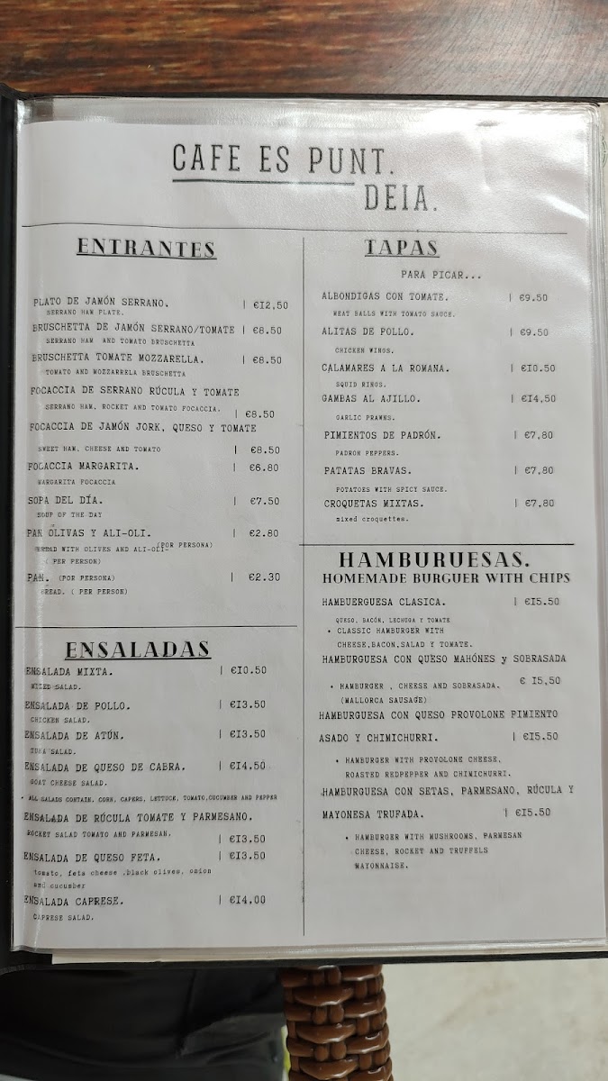 Café Es Punt Photo Menu 4
