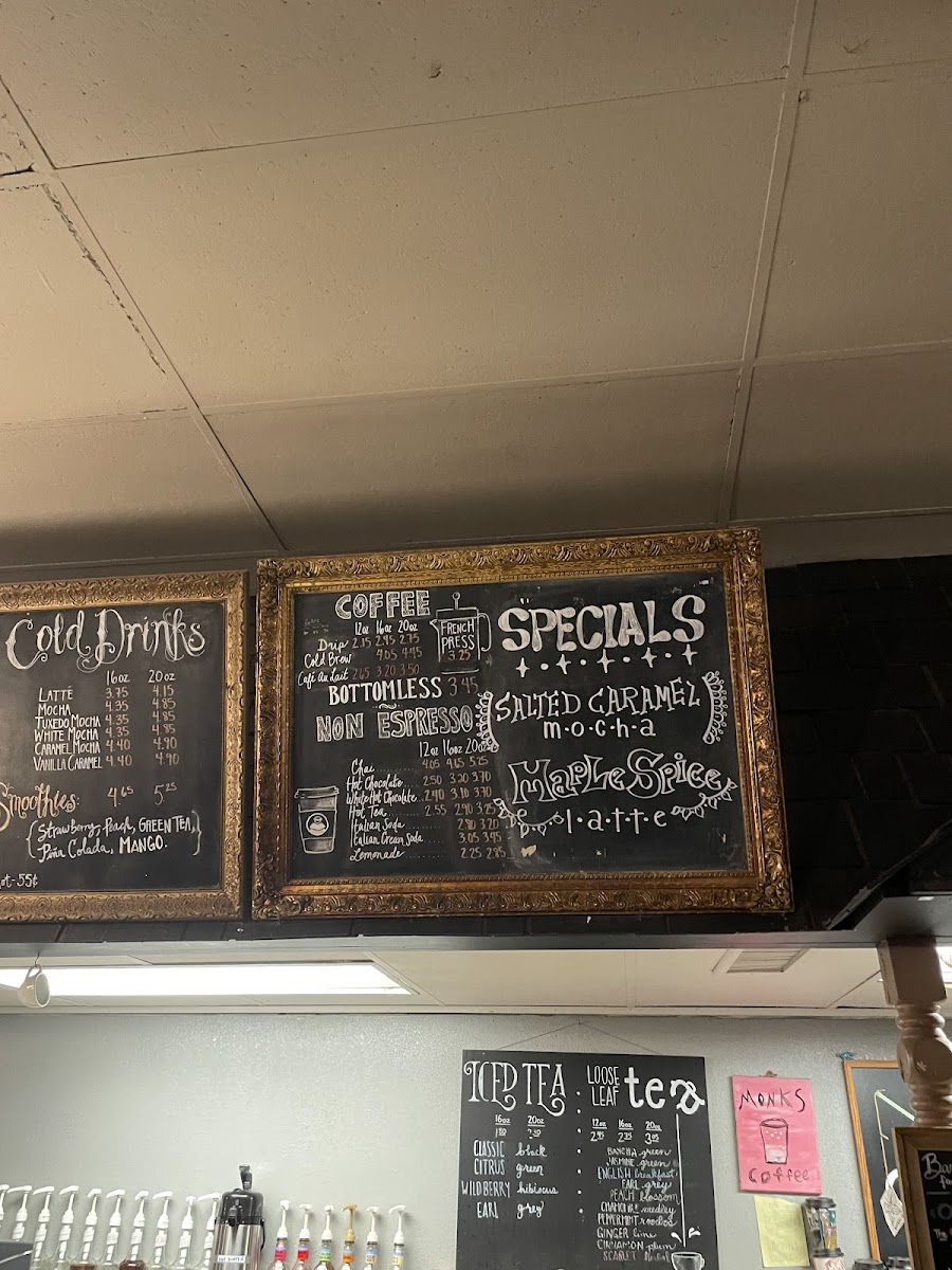 Monks Coffee Shop Photo Menu 3