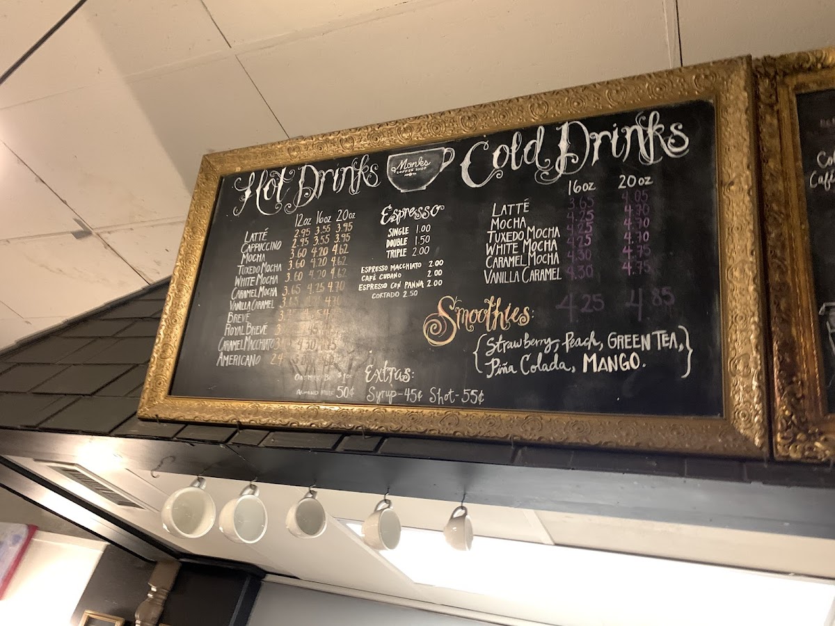 Monks Coffee Shop Photo Menu 7