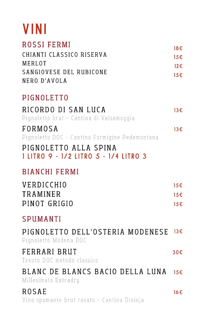 Osteria Modenese in Bocciofila Photo Menu 1