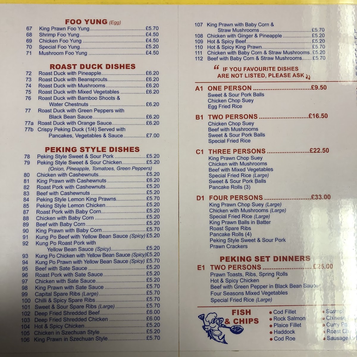 Ocean City Photo Menu 3
