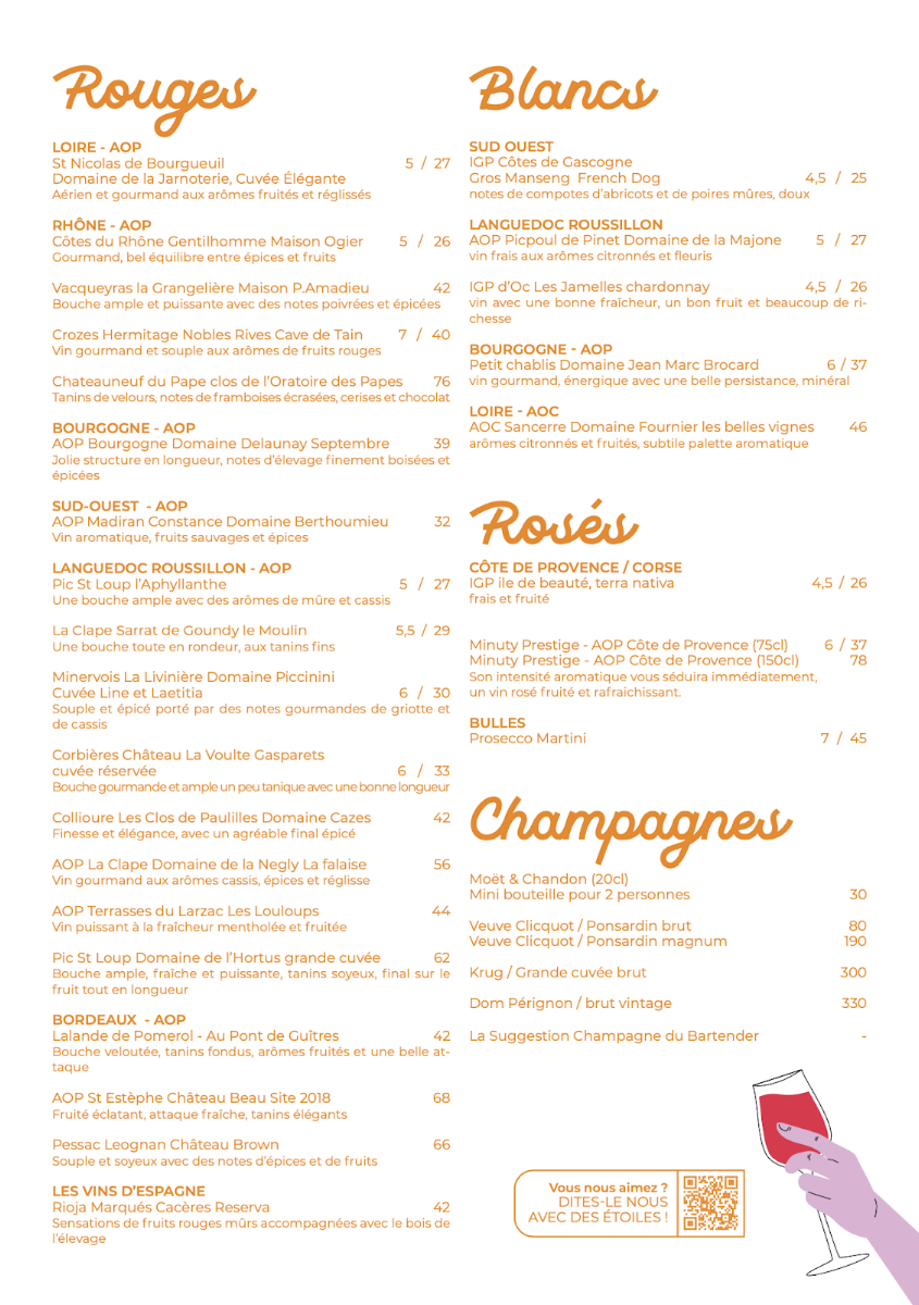 Bistroquet Toulouse Photo Menu 1