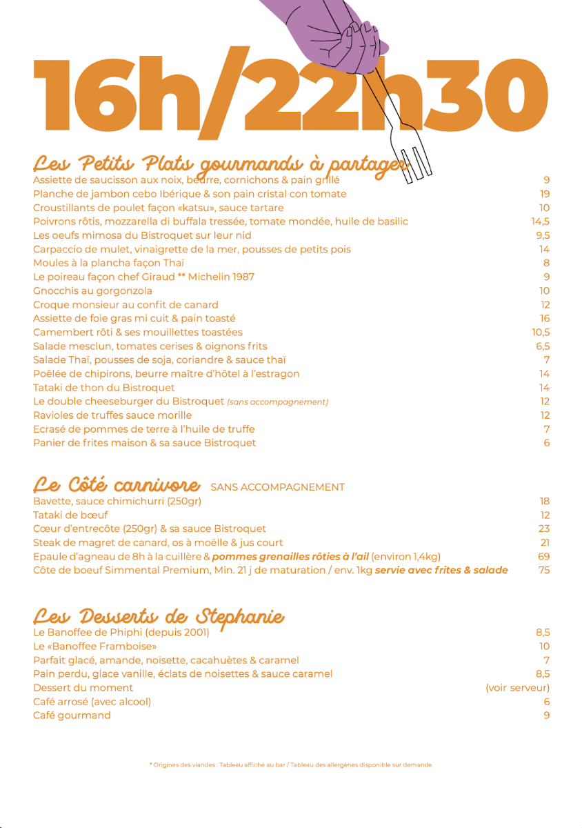 Bistroquet Toulouse Photo Menu 3