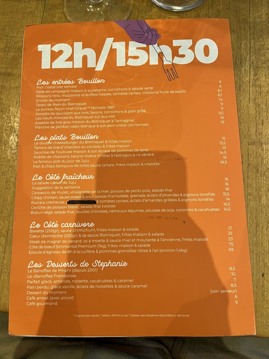 Bistroquet Toulouse Photo Menu 4