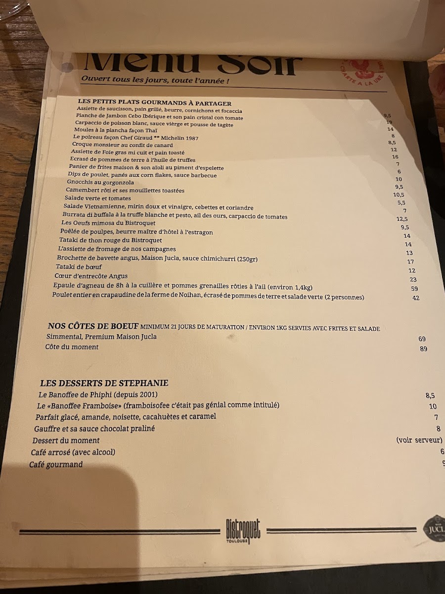 Bistroquet Toulouse Photo Menu 6