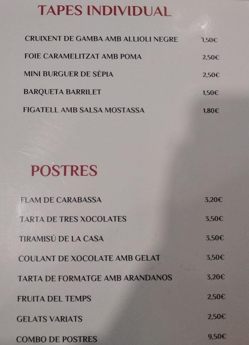 El Barrilet Carcaixent Photo Menu 3