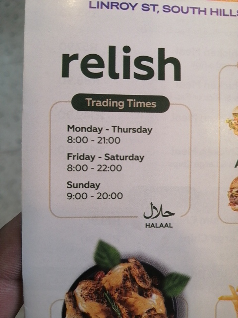 Relish Steeledale Photo Menu 5