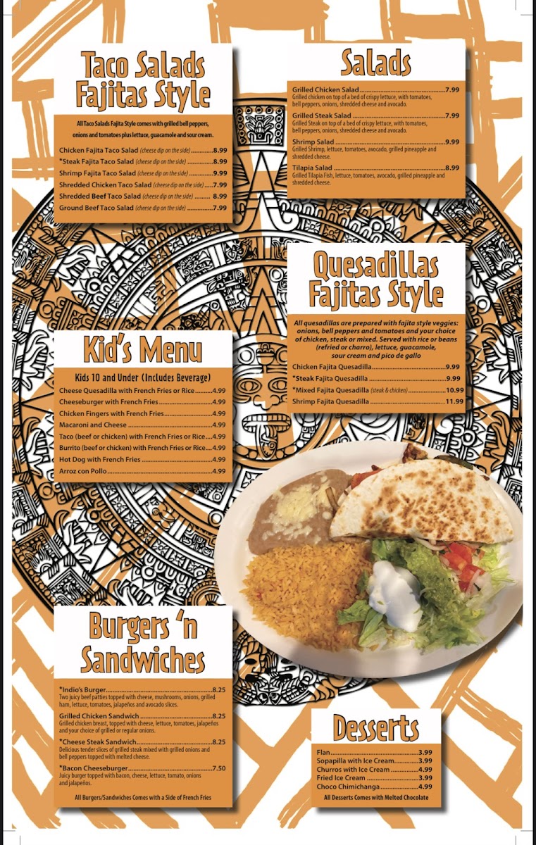 El Indio Mexican Bar & Grill Photo Menu 3