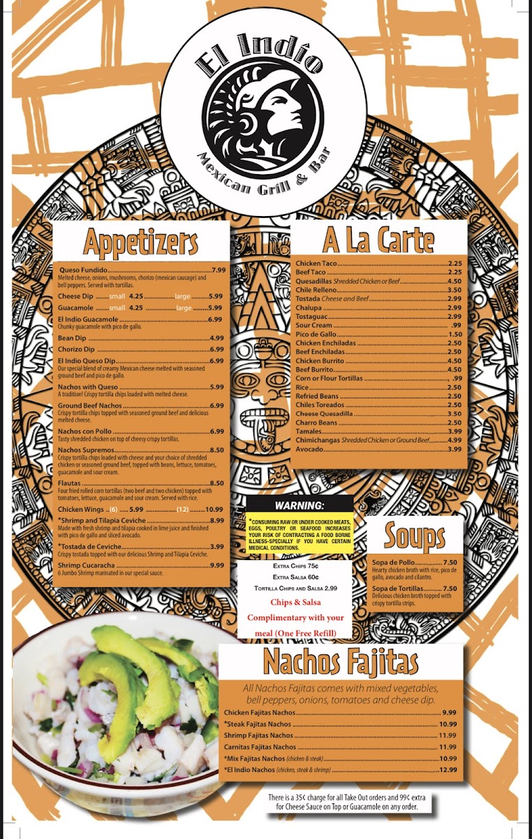 El Indio Mexican Bar & Grill Photo Menu 4