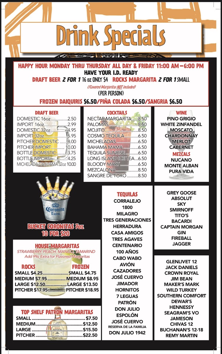 El Indio Mexican Bar & Grill Photo Menu 6