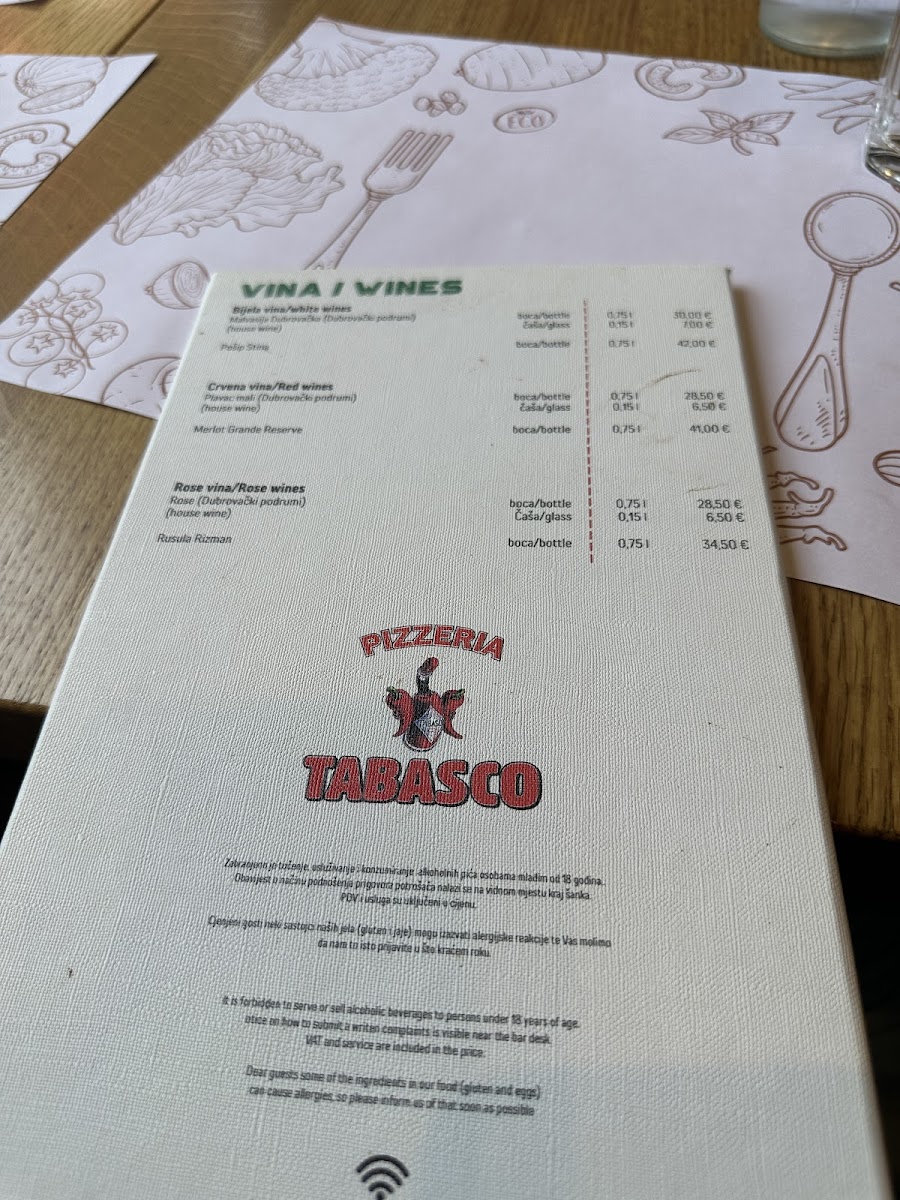 Pizzeria Tabasco Photo Menu 8