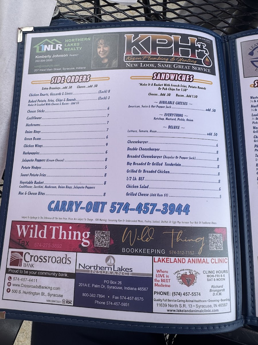 Louie's Bar & Grill Photo Menu 3