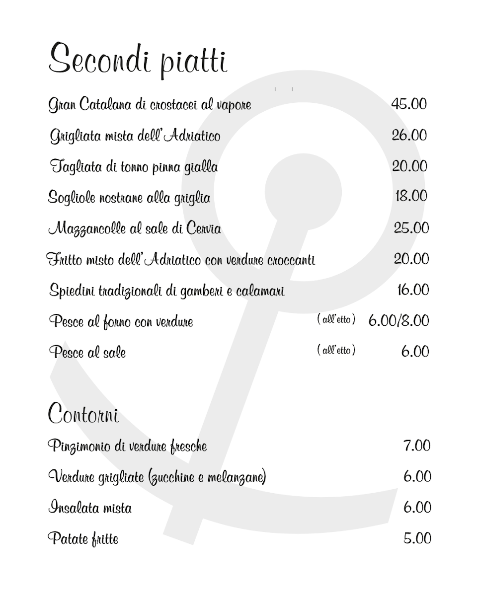 Ristorante Prua Photo Menu 2