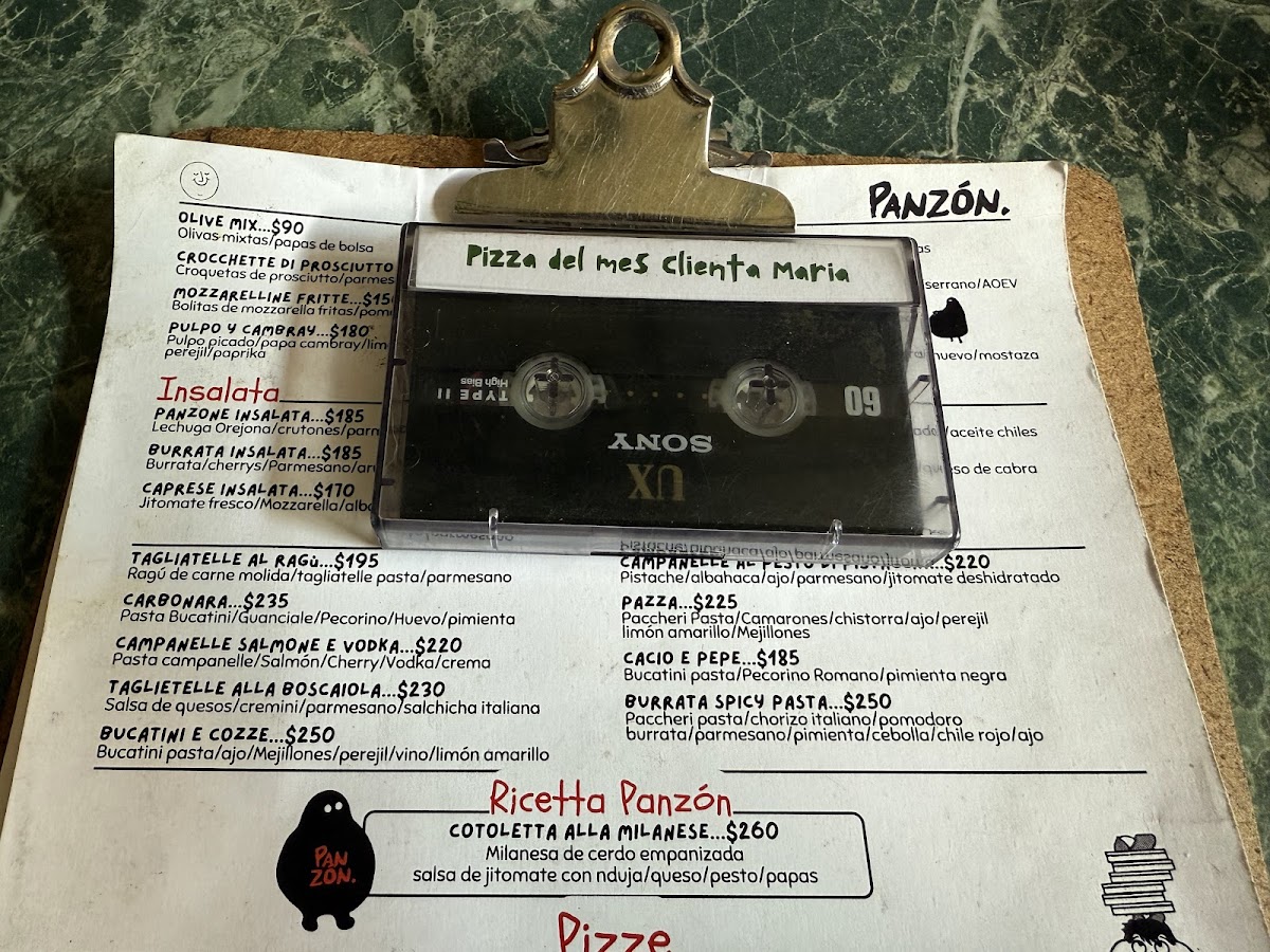 Panzón Pizzería & Trattoria Photo Menu 4