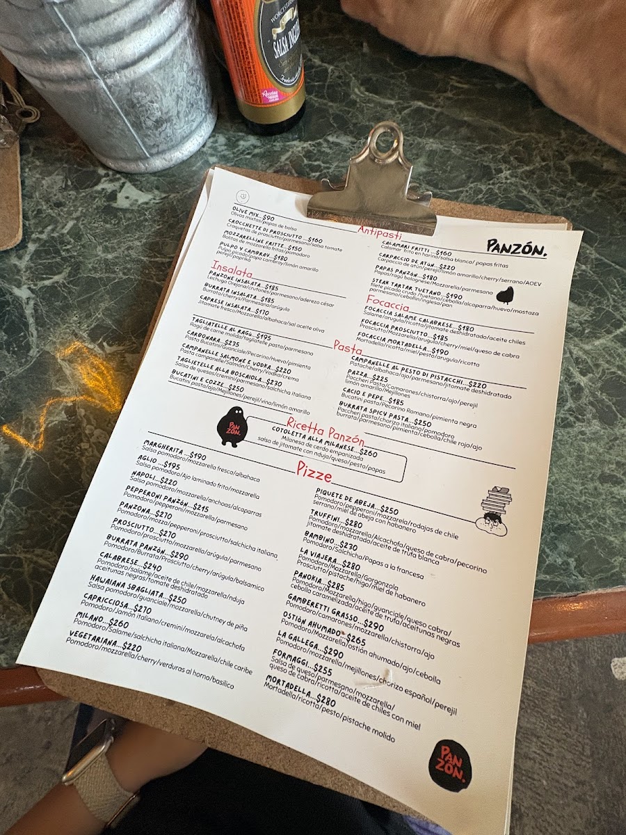 Panzón Pizzería & Trattoria Photo Menu 7