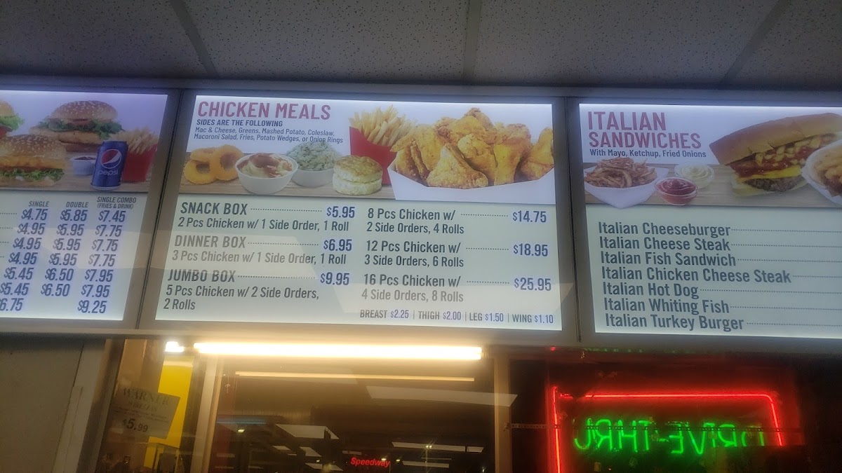 Jersey Fried Chicken Photo Menu 3