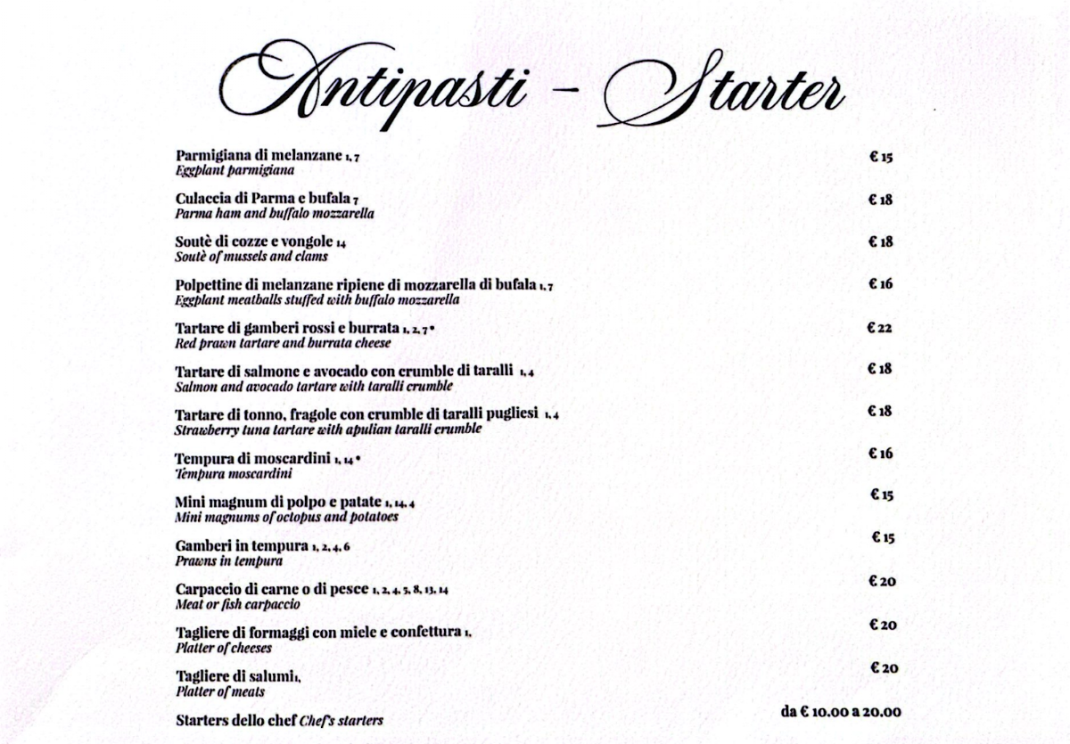 Margot - Ristorante Prati Photo Menu 2