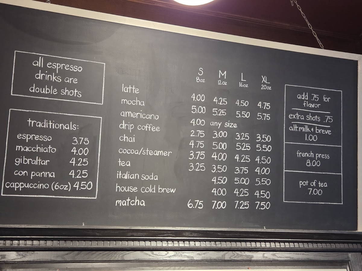 Atticus Coffee & Gifts Photo Menu 1