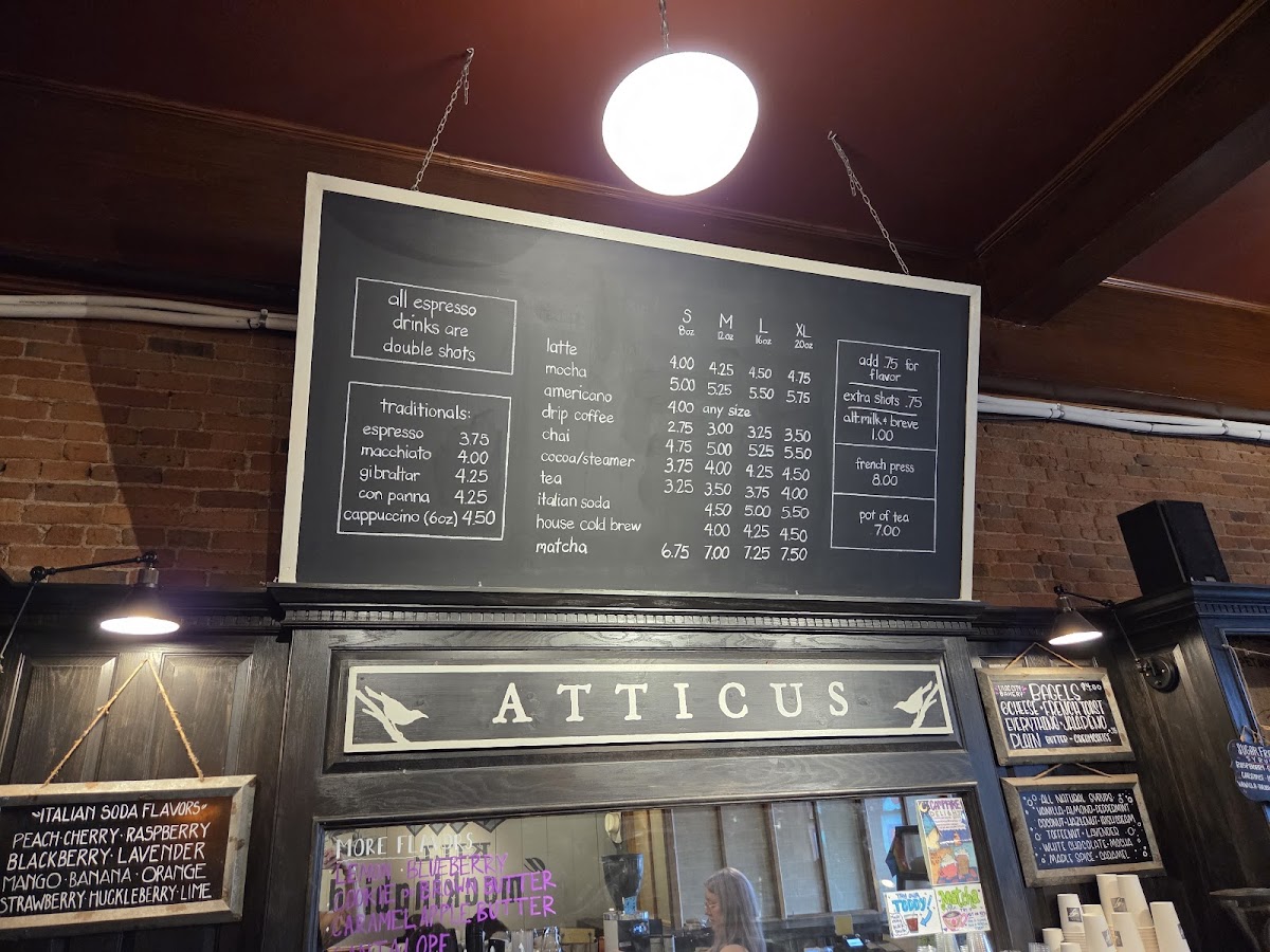 Atticus Coffee & Gifts Photo Menu 2