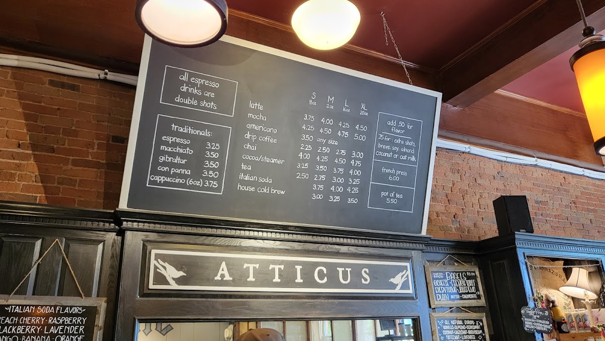 Atticus Coffee & Gifts Photo Menu 6