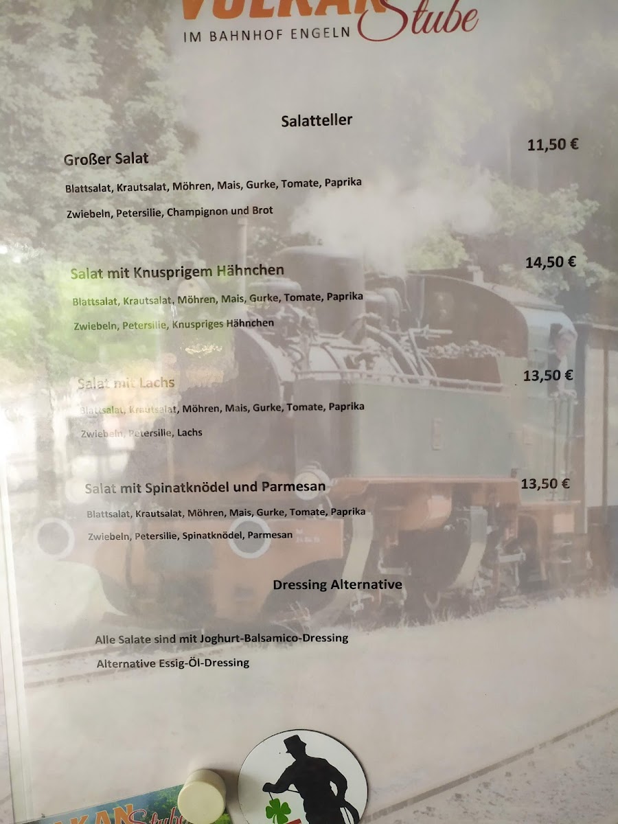 Vulkan-Stube Bahnhof Engeln Photo Menu 6