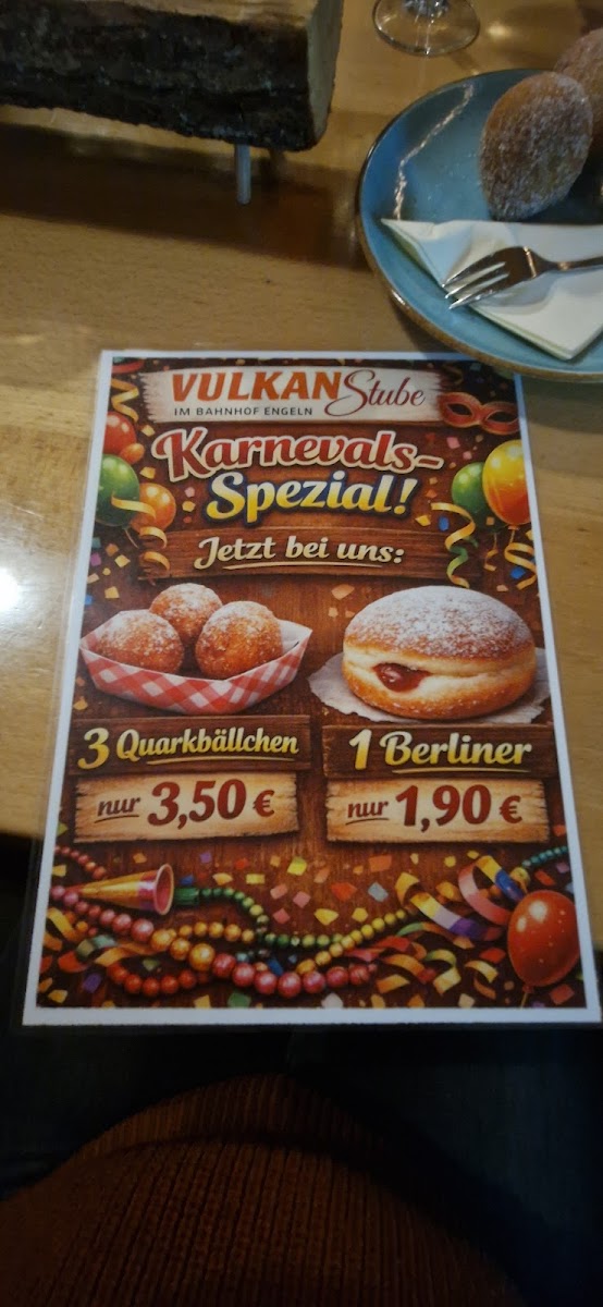 Vulkan-Stube Bahnhof Engeln Photo Menu 7