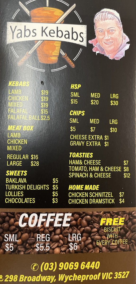 Yabs Kebabs Photo Menu 1