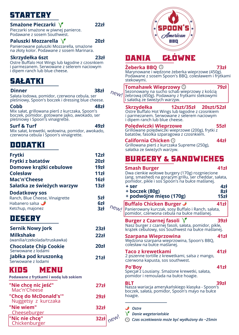 Spoon's American BBQ Photo Menu 6