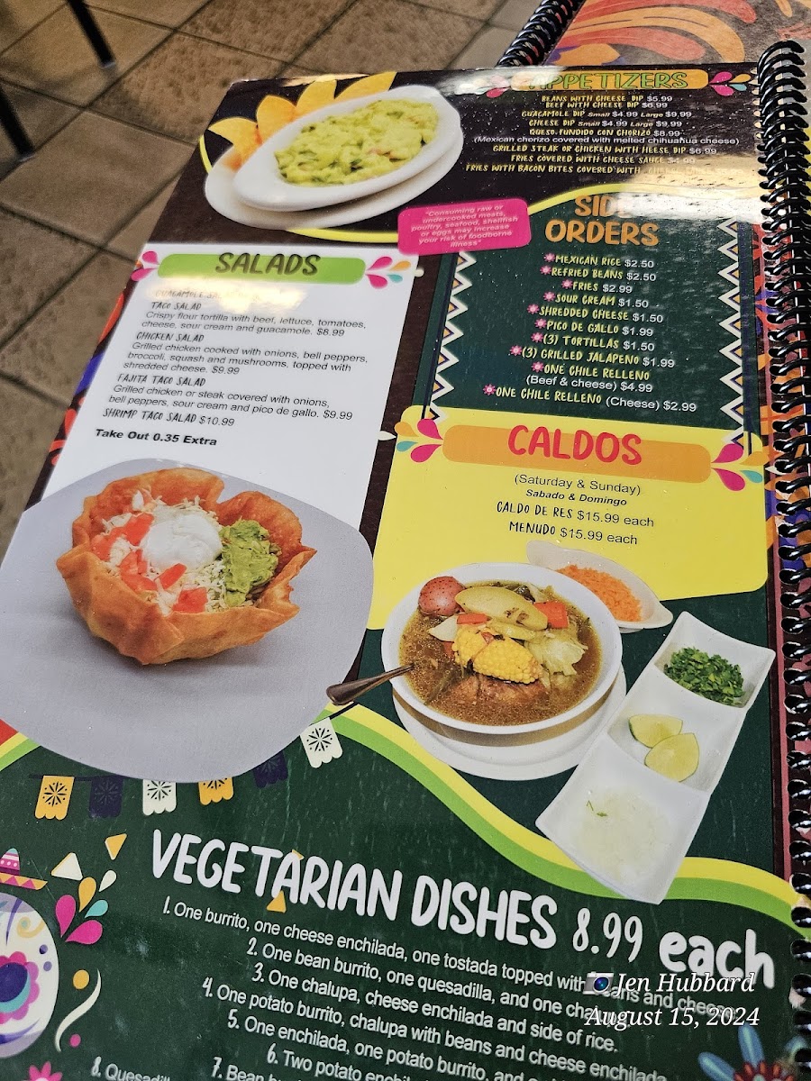 La Catrina Mexican Restaurant Photo Menu 1