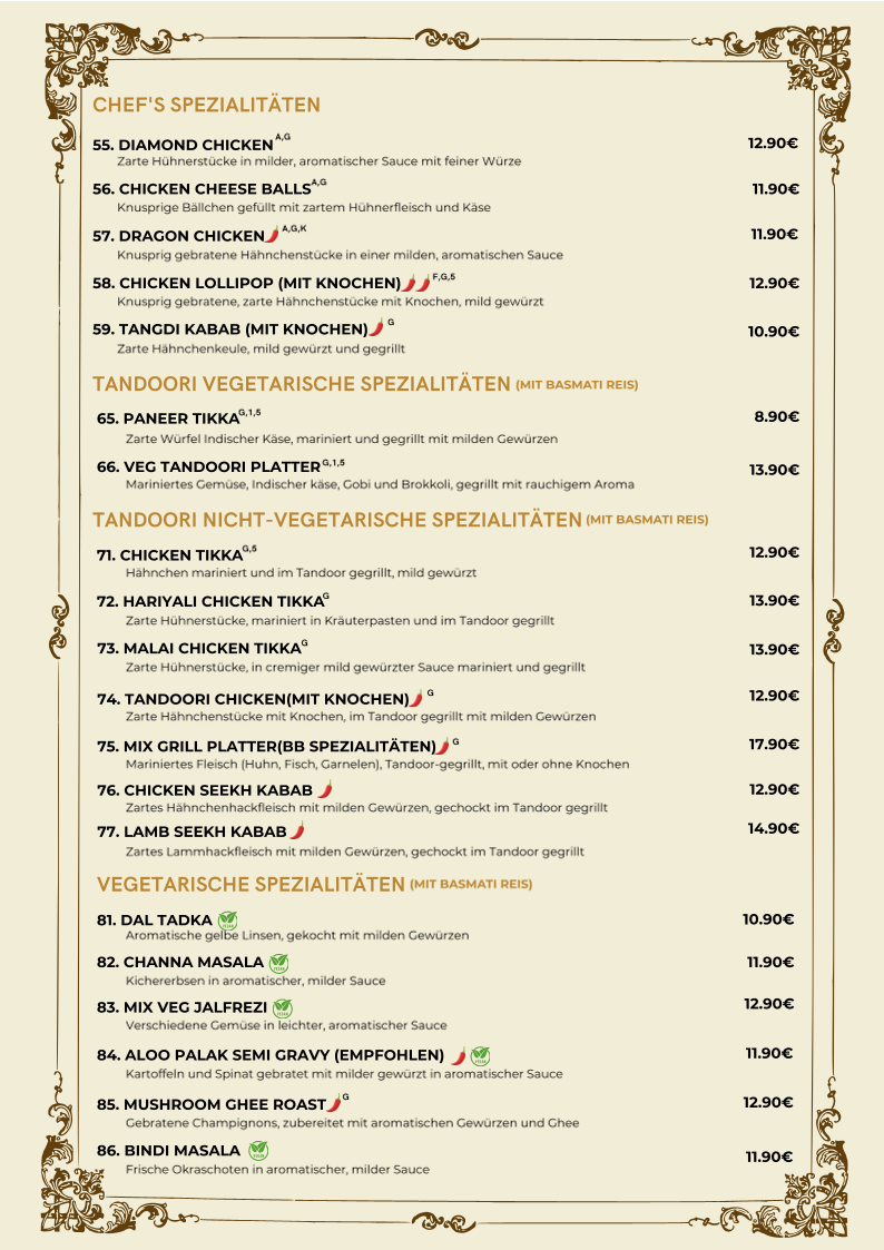 Bangalore bites Photo Menu 3
