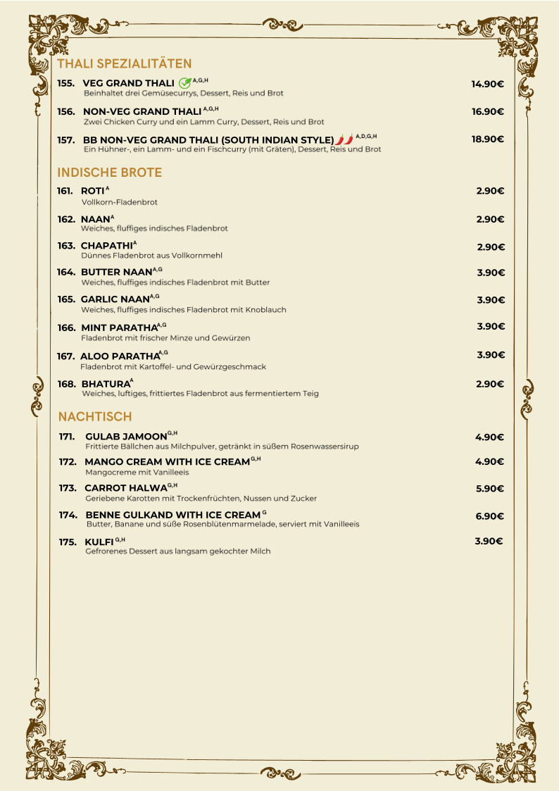 Bangalore bites Photo Menu 9
