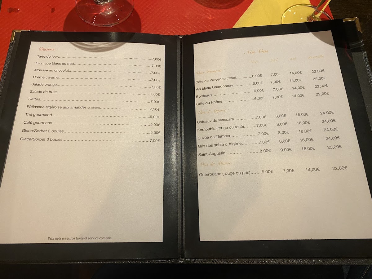 Bistrot des Ternes Photo Menu 2