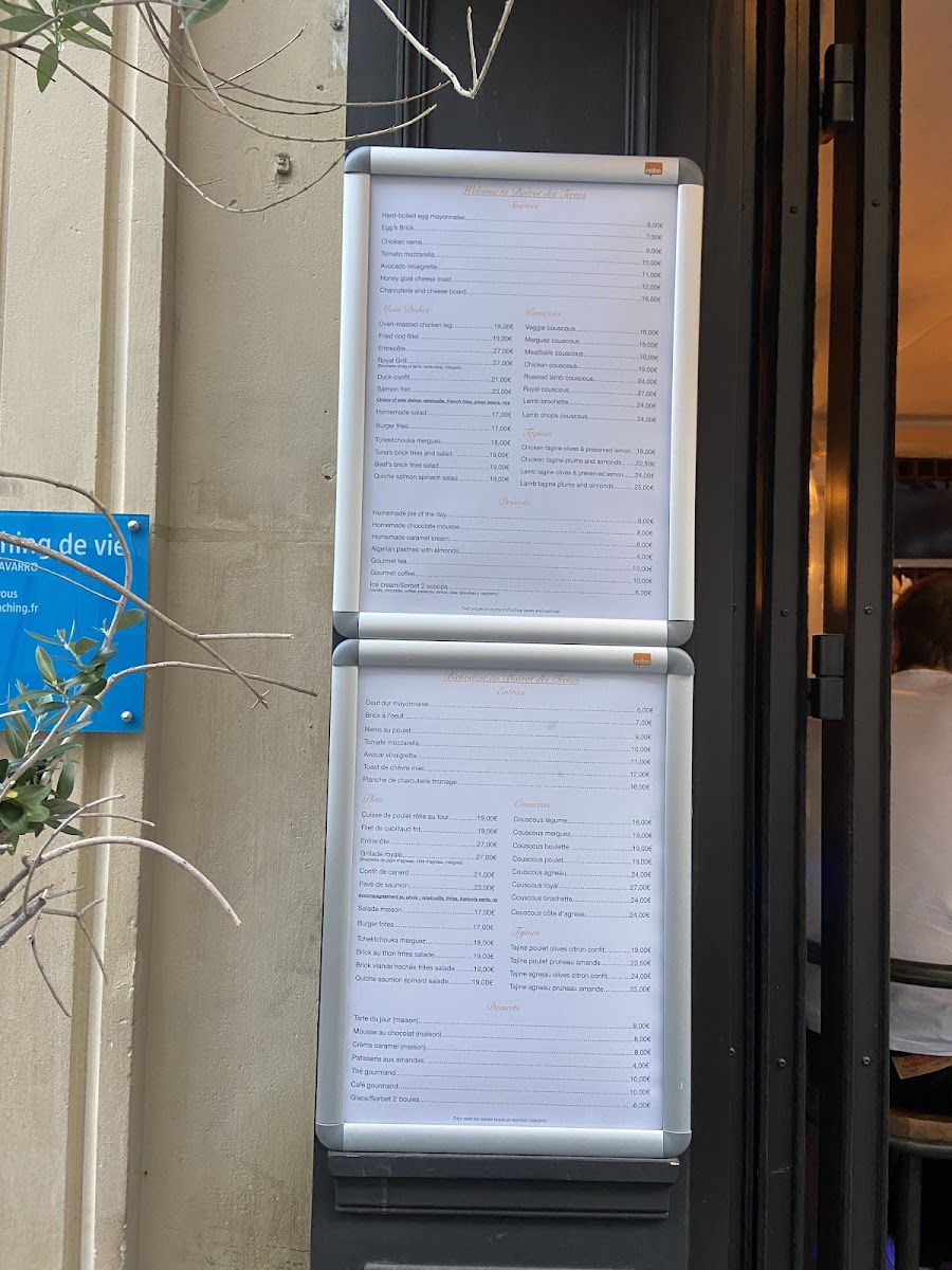 Bistrot des Ternes Photo Menu 4
