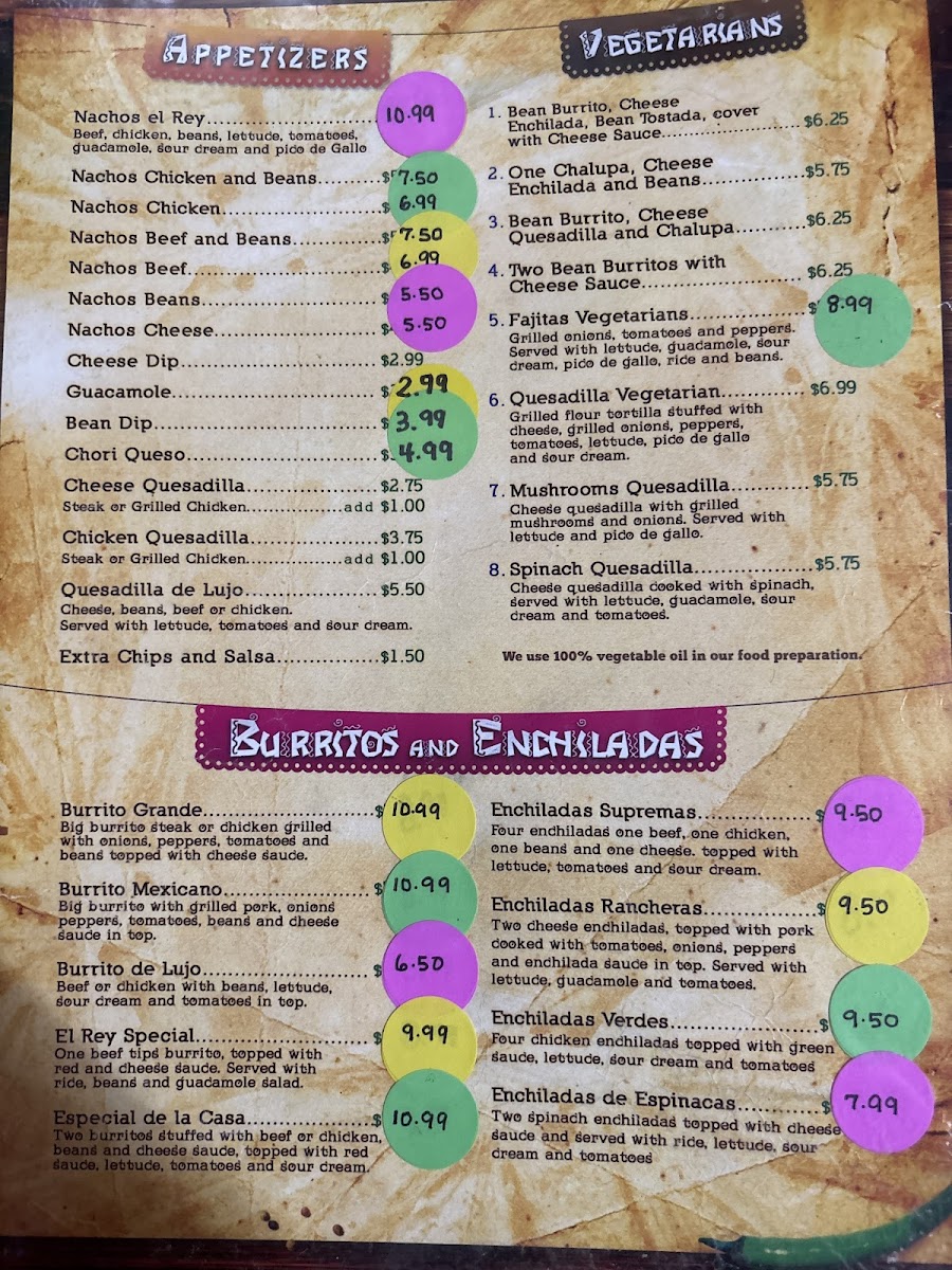 EL REY MEXICAN RESTAURANT Photo Menu 8