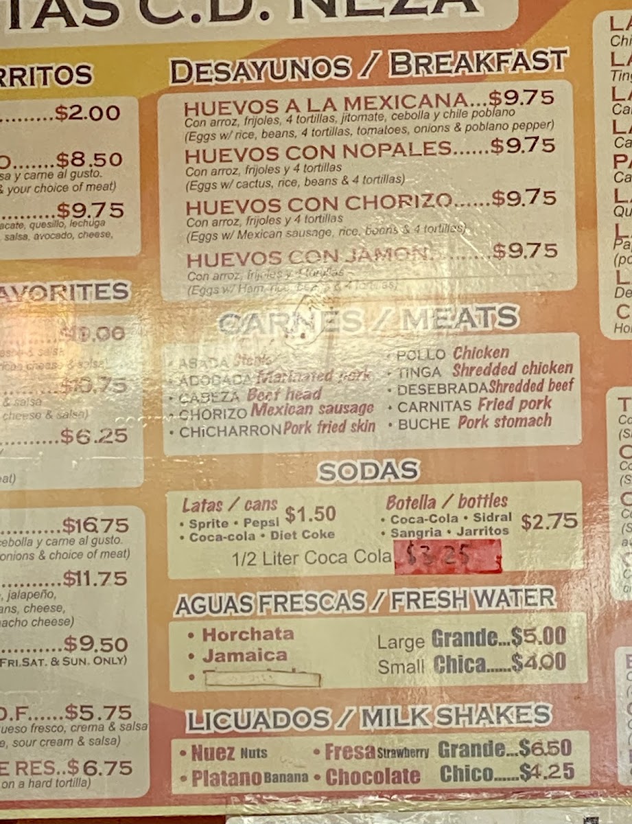 Tortas Chilangas CD NEZAHUALCÓYOTL Photo Menu 3