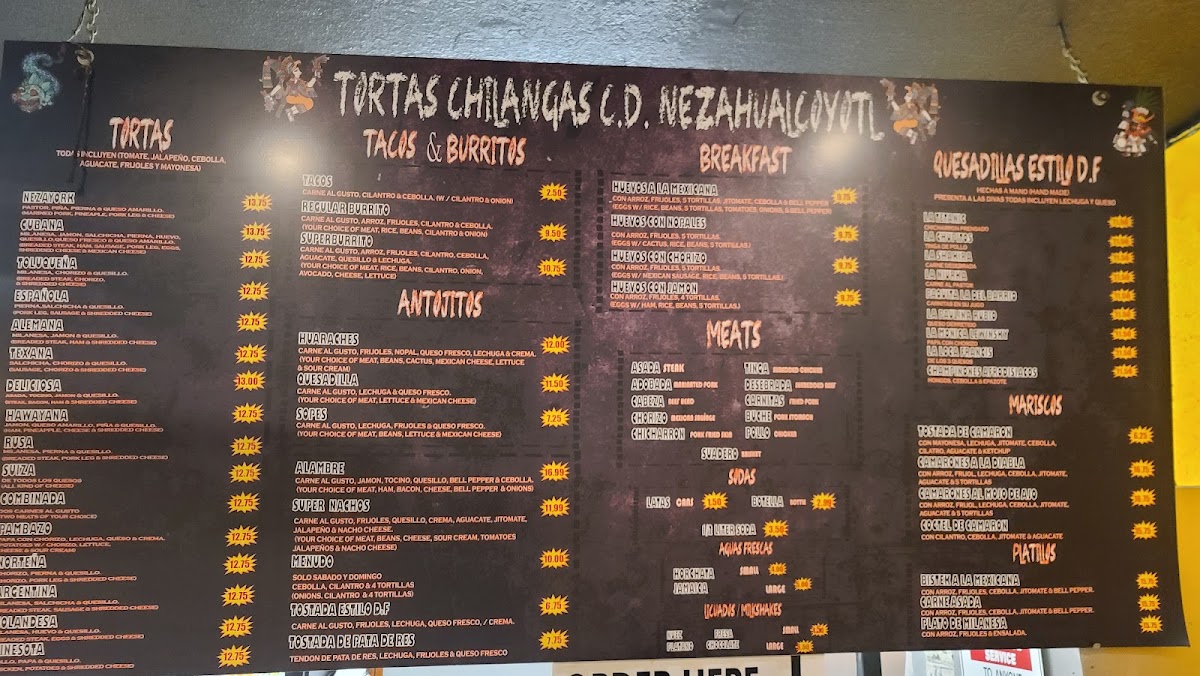 Tortas Chilangas CD NEZAHUALCÓYOTL Photo Menu 8