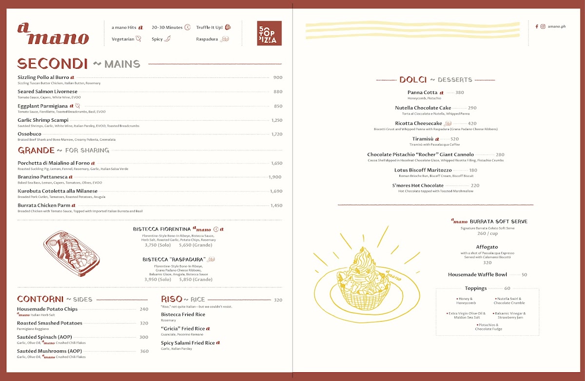 a mano EDSA Shangri-La Photo Menu 5