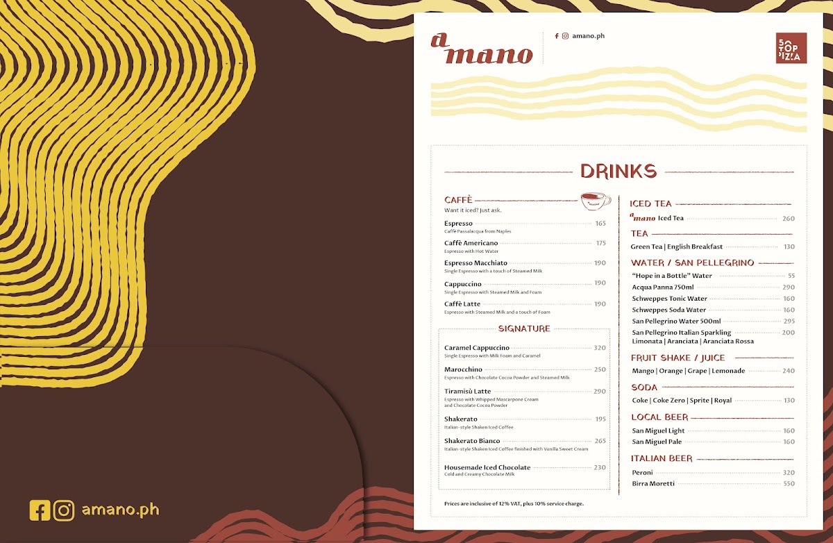 a mano EDSA Shangri-La Photo Menu 7