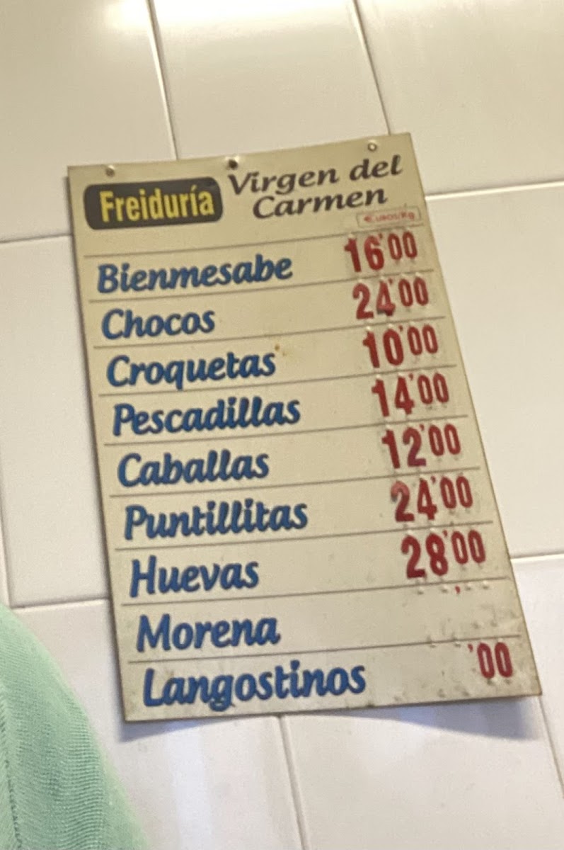 Freiduría Virgen del Carmen Photo Menu 3