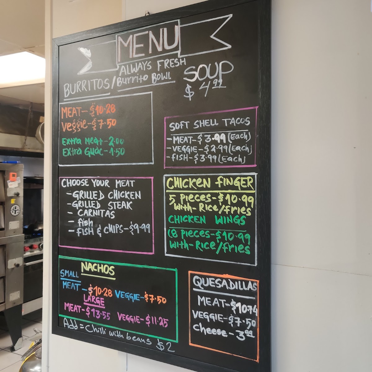 Burrito Loco Photo Menu 1