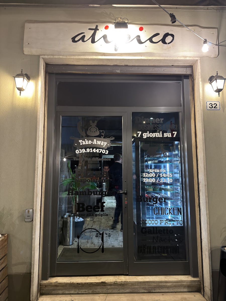 Atipico Lissone | Ristorante Pizzeria e Hamburger