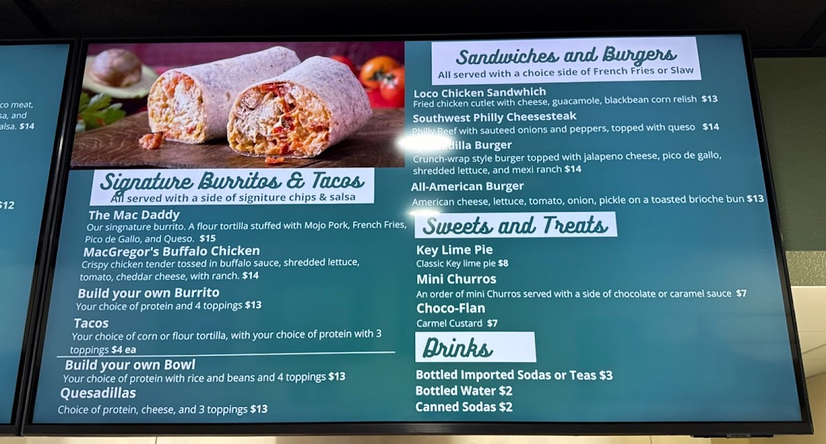 Macarito’s Photo Menu 1