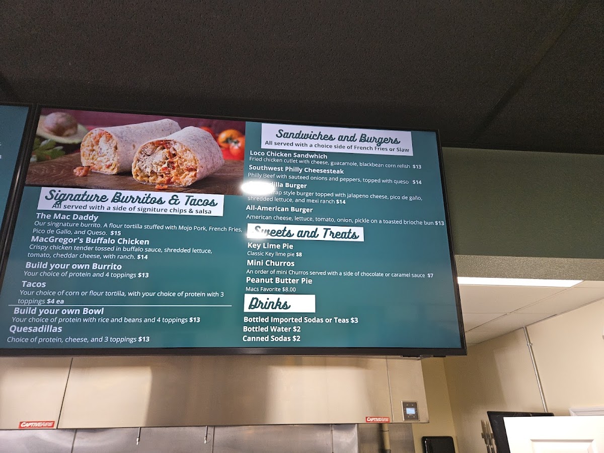 Macarito’s Photo Menu 2