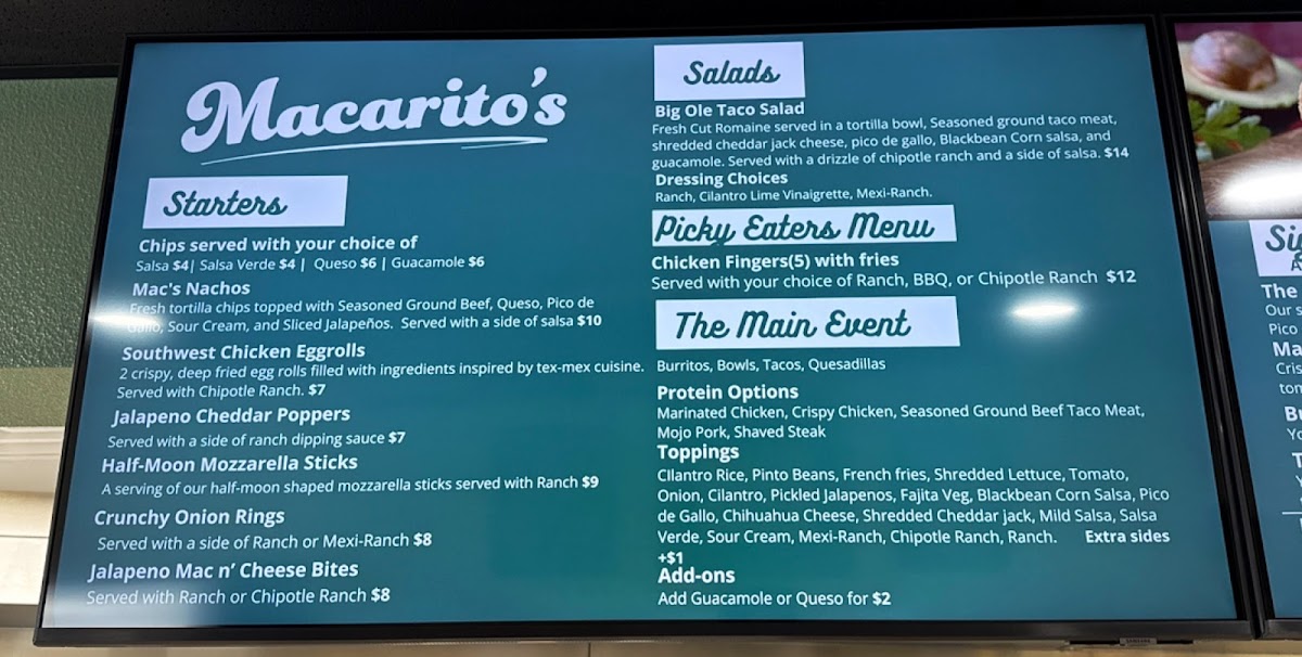 Macarito’s Photo Menu 3