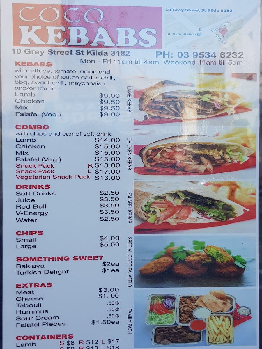 Coco Kebabs - St Kilda Photo Menu 6